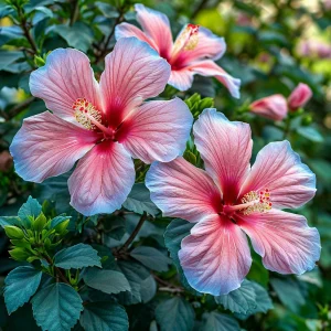 Гибискус садовый Тропикал Сан купить по цене от 293р. в интернет-магазине «Посадика» с доставкой почтой в в Приозерске и по всей России – [изображение №1].