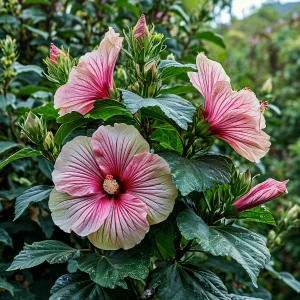 Гибискус Иден Бьюти купить по цене от 460р. в интернет-магазине «Посадика» с доставкой почтой в в Приозерске и по всей России – [изображение №1].